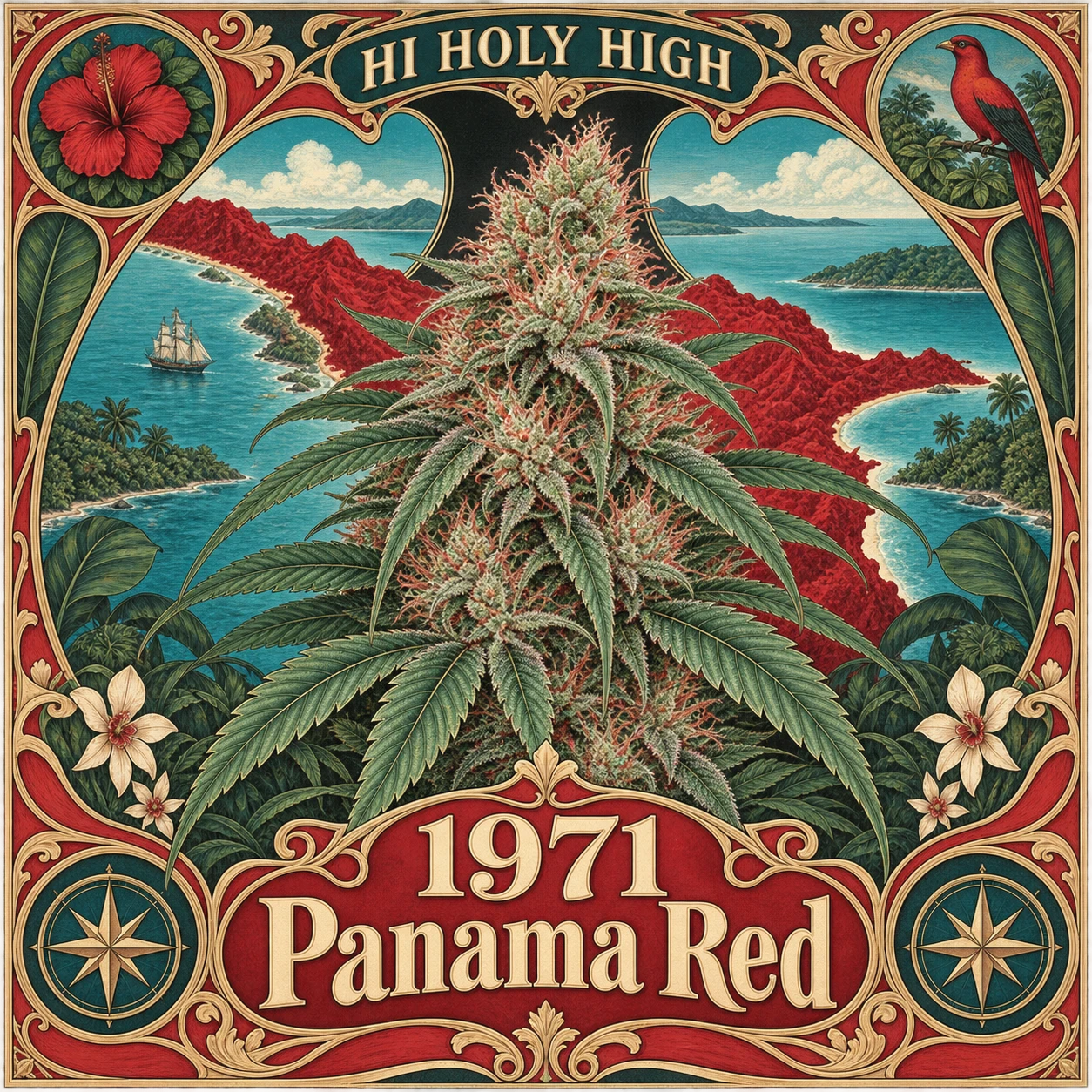 Provisional artwork B-S1 · 1971 Panama Red