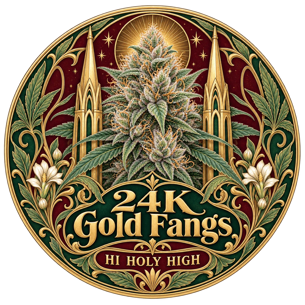 Arte provisional B-R1 · 24K Gold Fangs