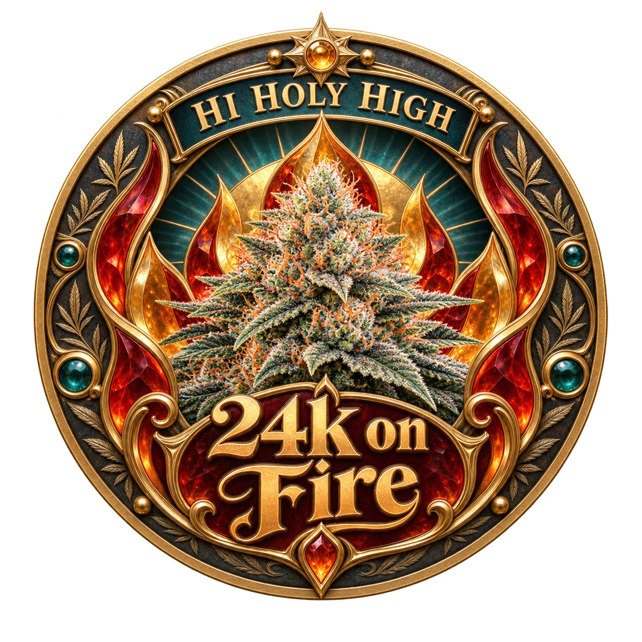 Arte provisional A-R1 · 24k on Fire