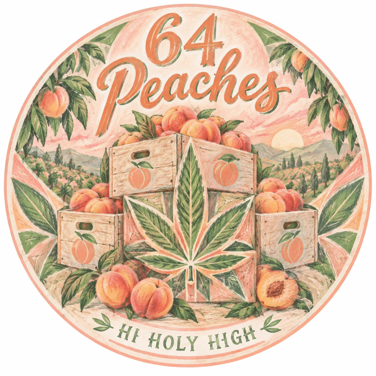 Arte provisional A-R1 · 64 Peaches