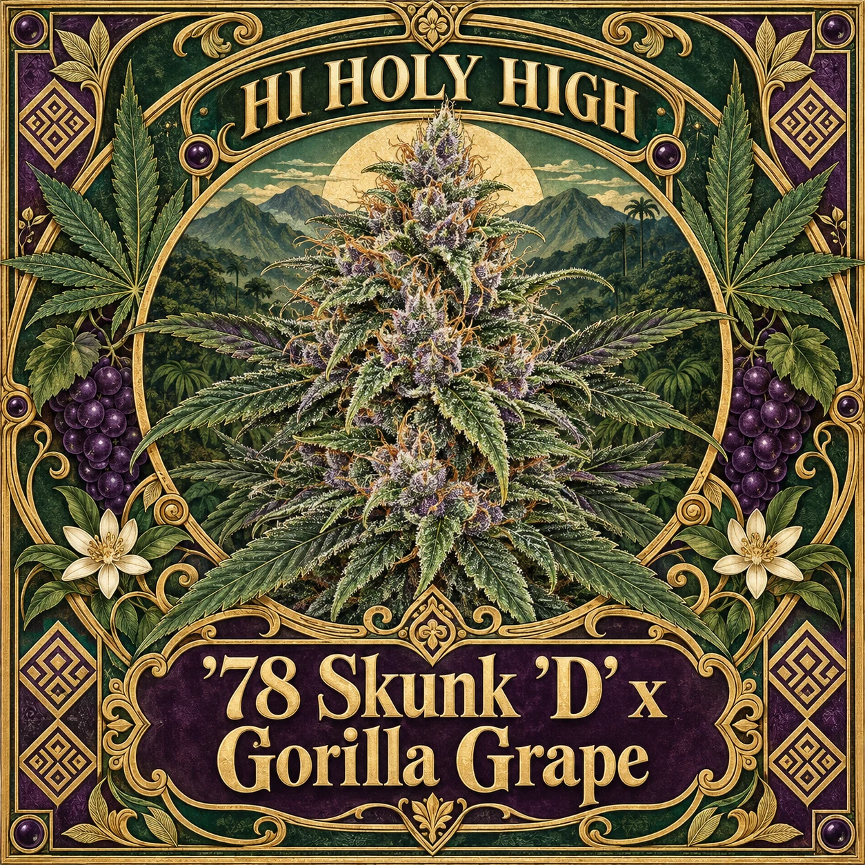 Arte provisional B-S1 · '78 Skunk 'D' x Gorilla Grape