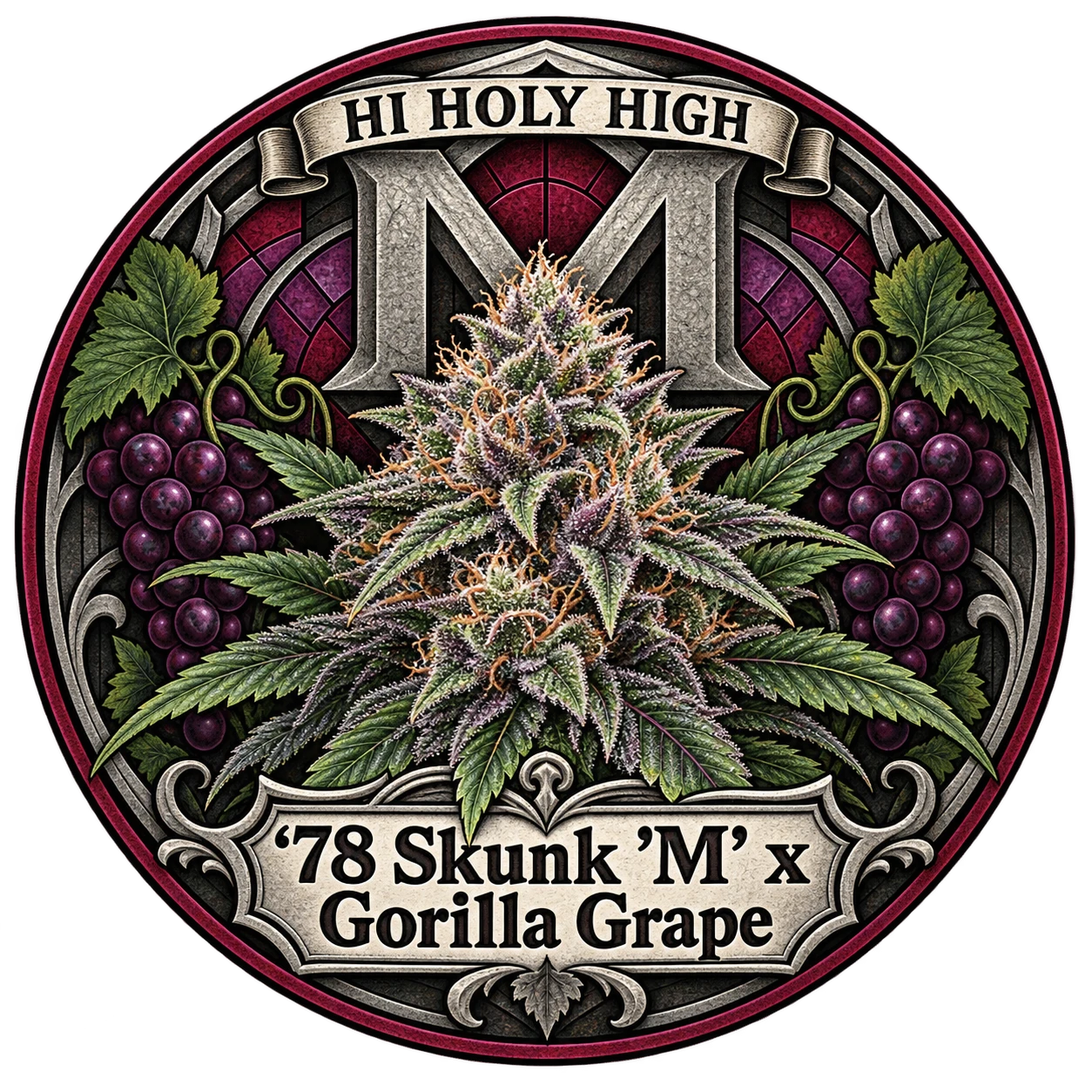 Vorläufiger Entwurf B-R2 · '78 Skunk 'M' x Gorilla Grape