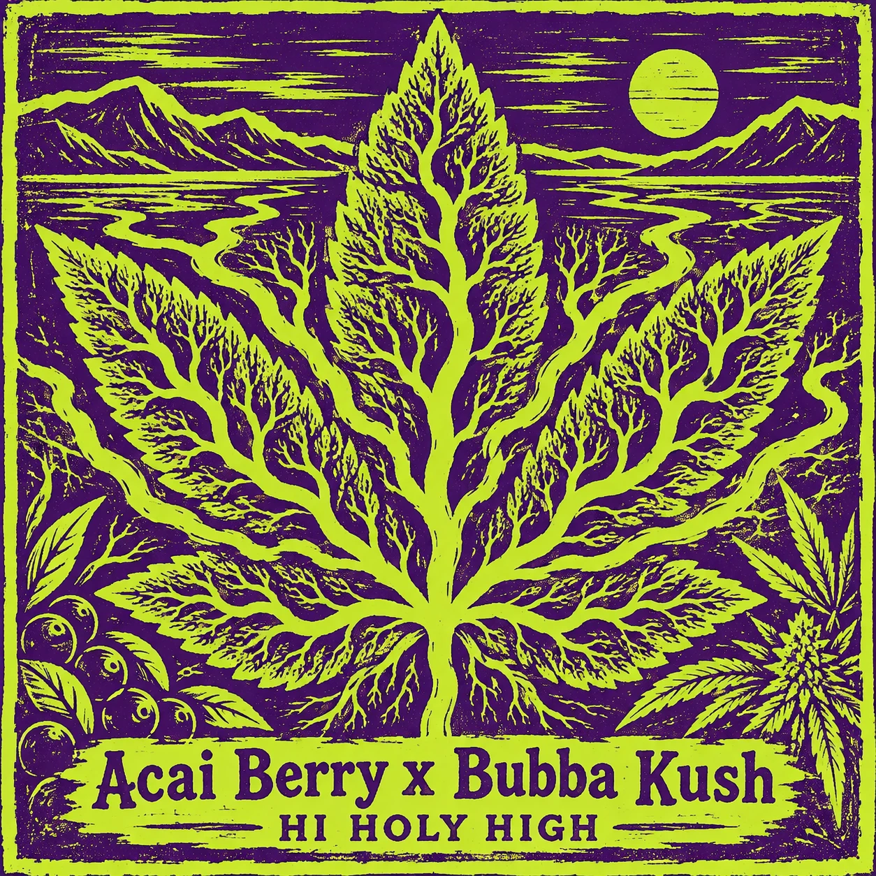 Vorläufiger Entwurf A-S1 · Acai Berry x Bubba Kush