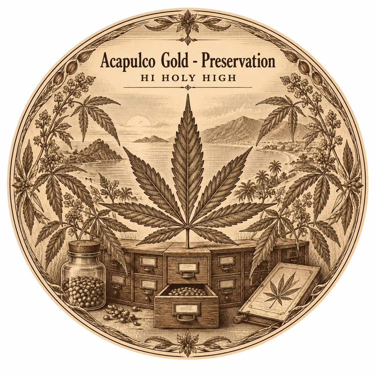 Arte provisional A-R1 · Acapulco Gold - Preservation