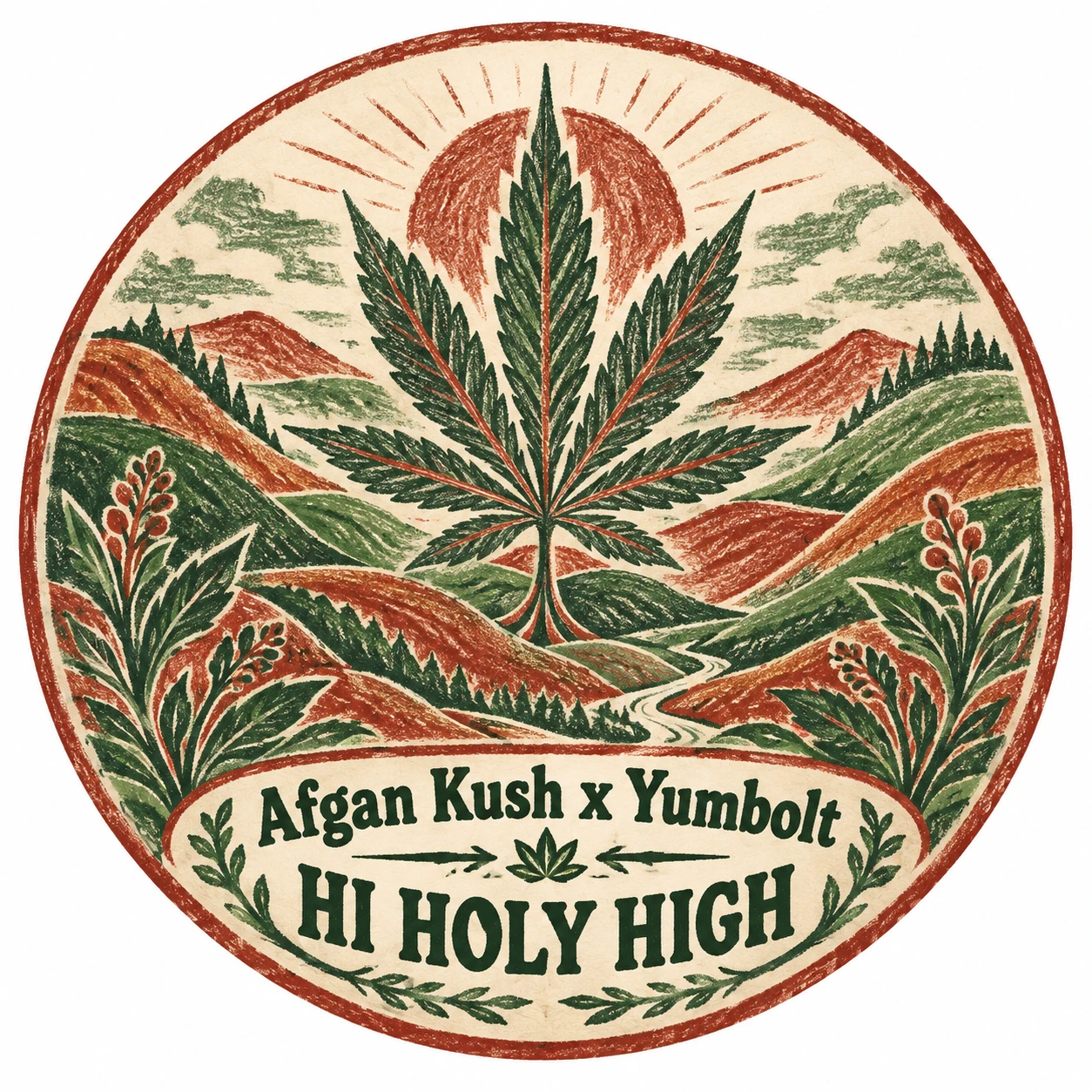 Arte provisional A-R1 · Afgan Kush x Yumbolt