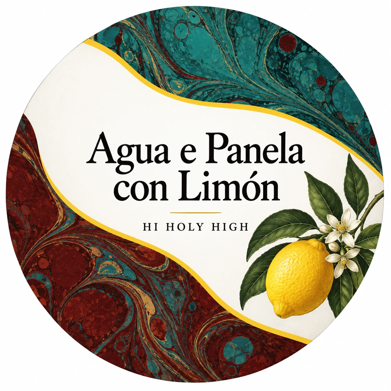 Arte provisional A-R1 · Agua e Panela con Limón