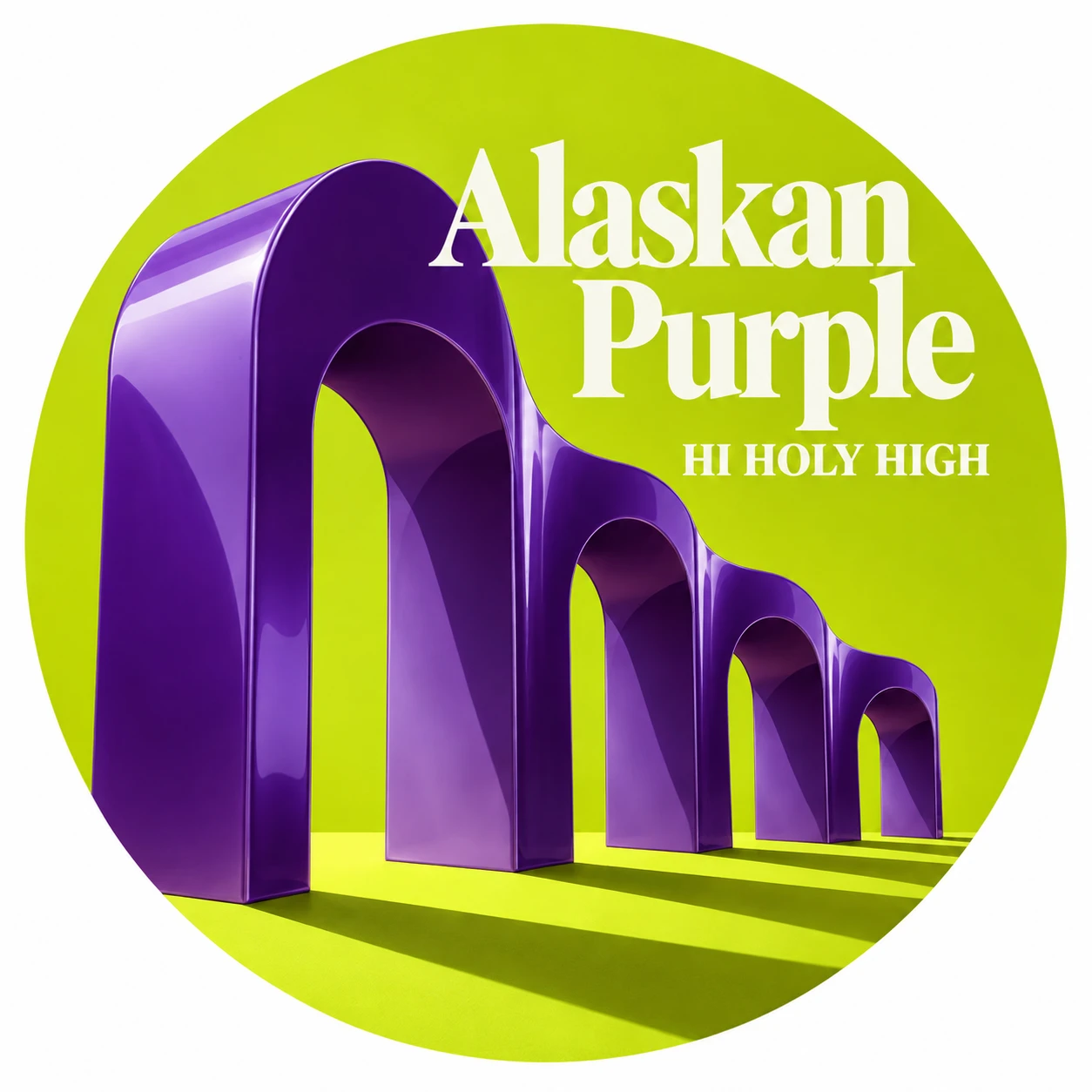 Arte provisional A-R1 · Alaskan Purple