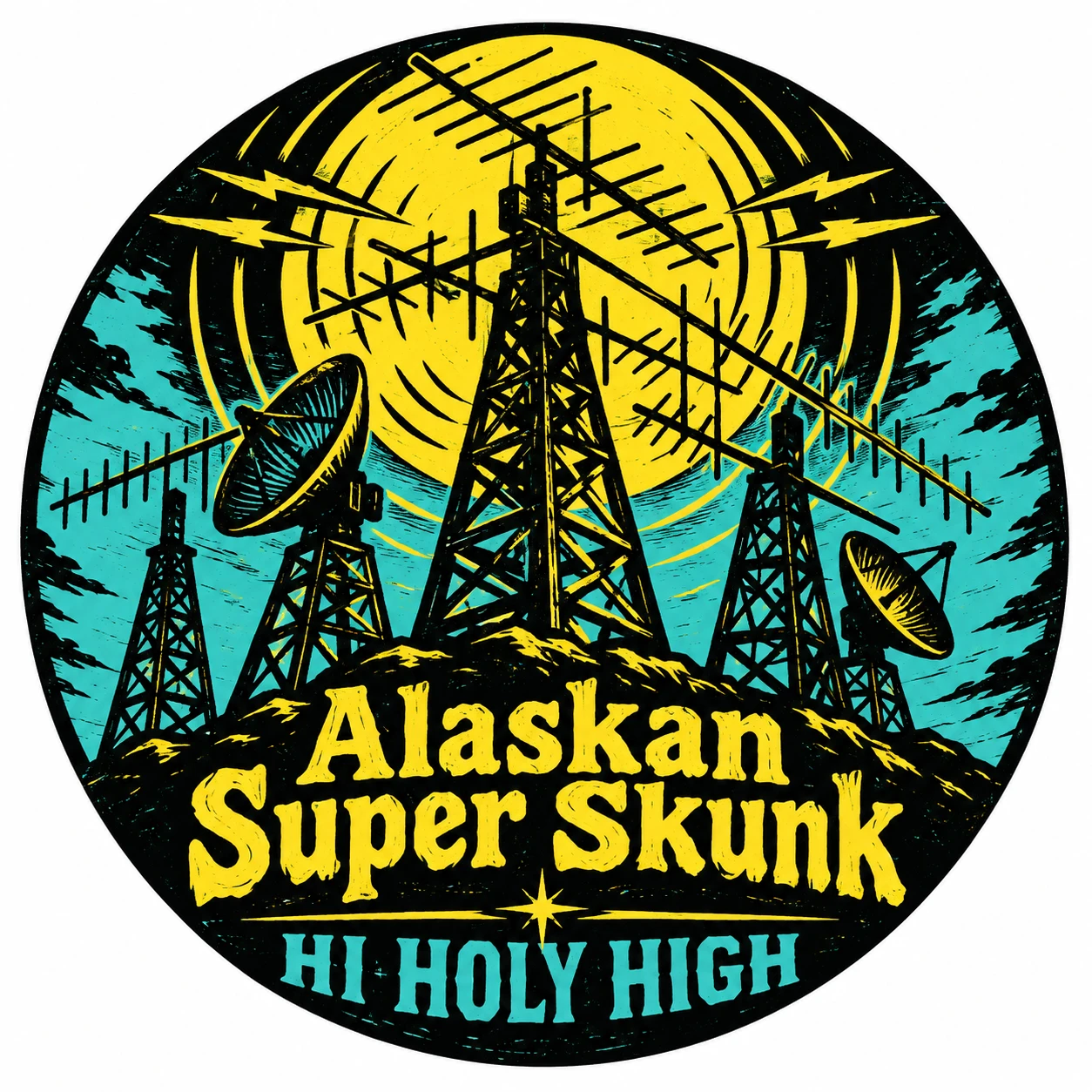 Arte provisional A-R1 · Alaskan Super Skunk