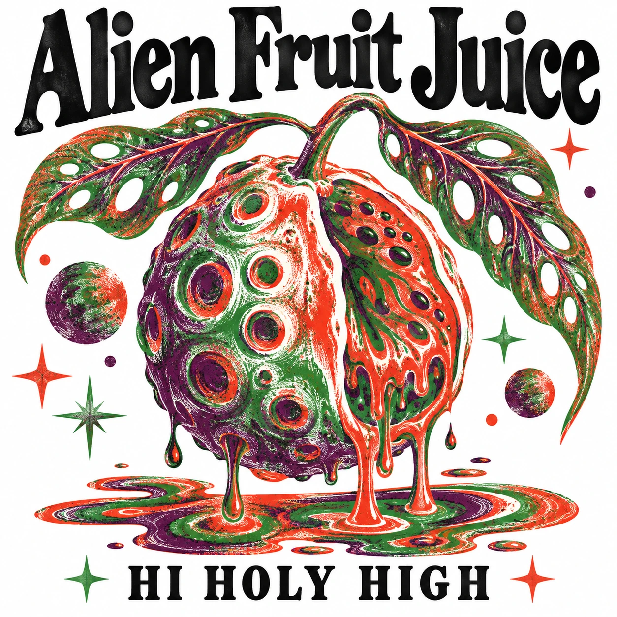 Arte provisional A-S1 · Alien Fruit Juice