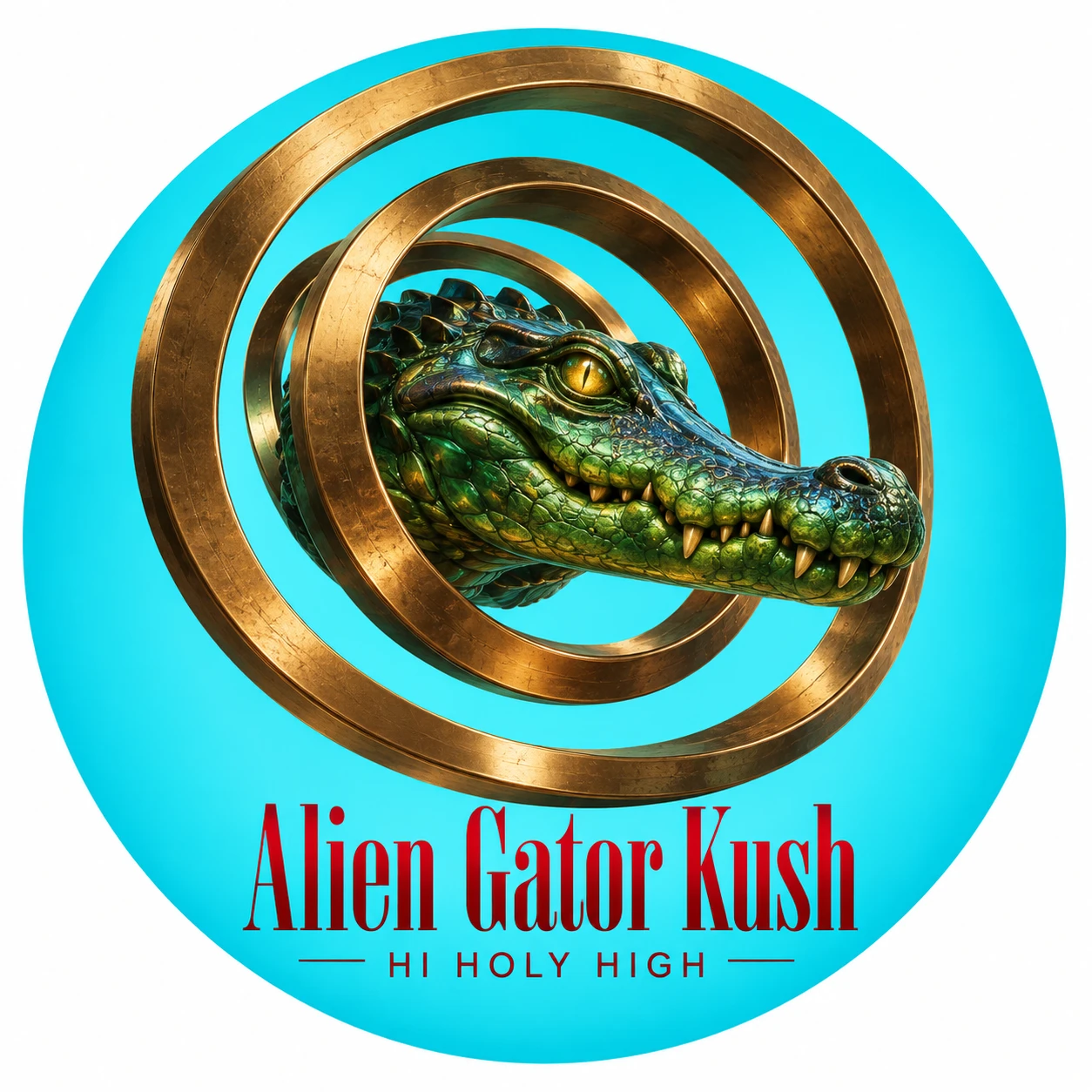 Arte provisional A-R1 · Alien Gator Kush