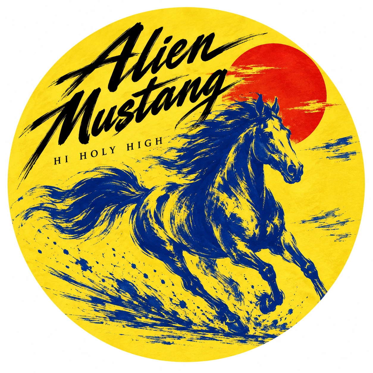 Arte provisional A-R1 · Alien Mustang