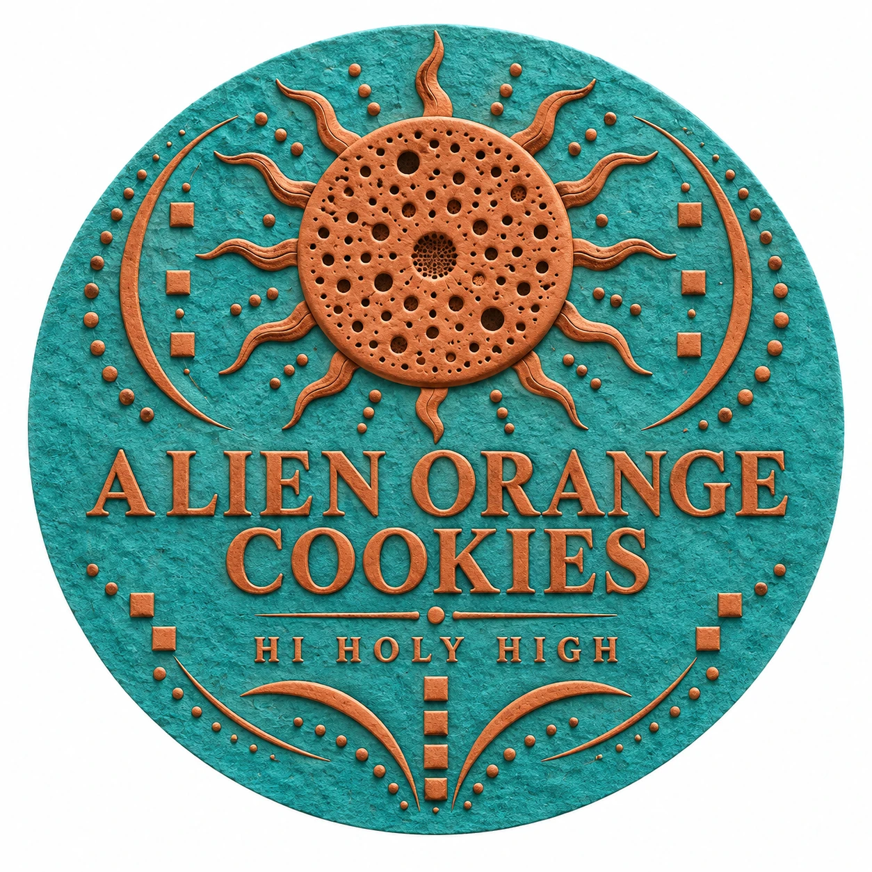 Arte provisional A-R1 · Alien Orange Cookies