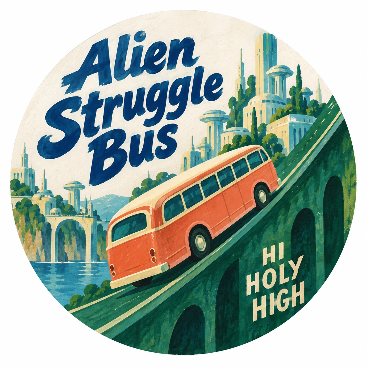 Arte provisional A-R1 · Alien Struggle Bus