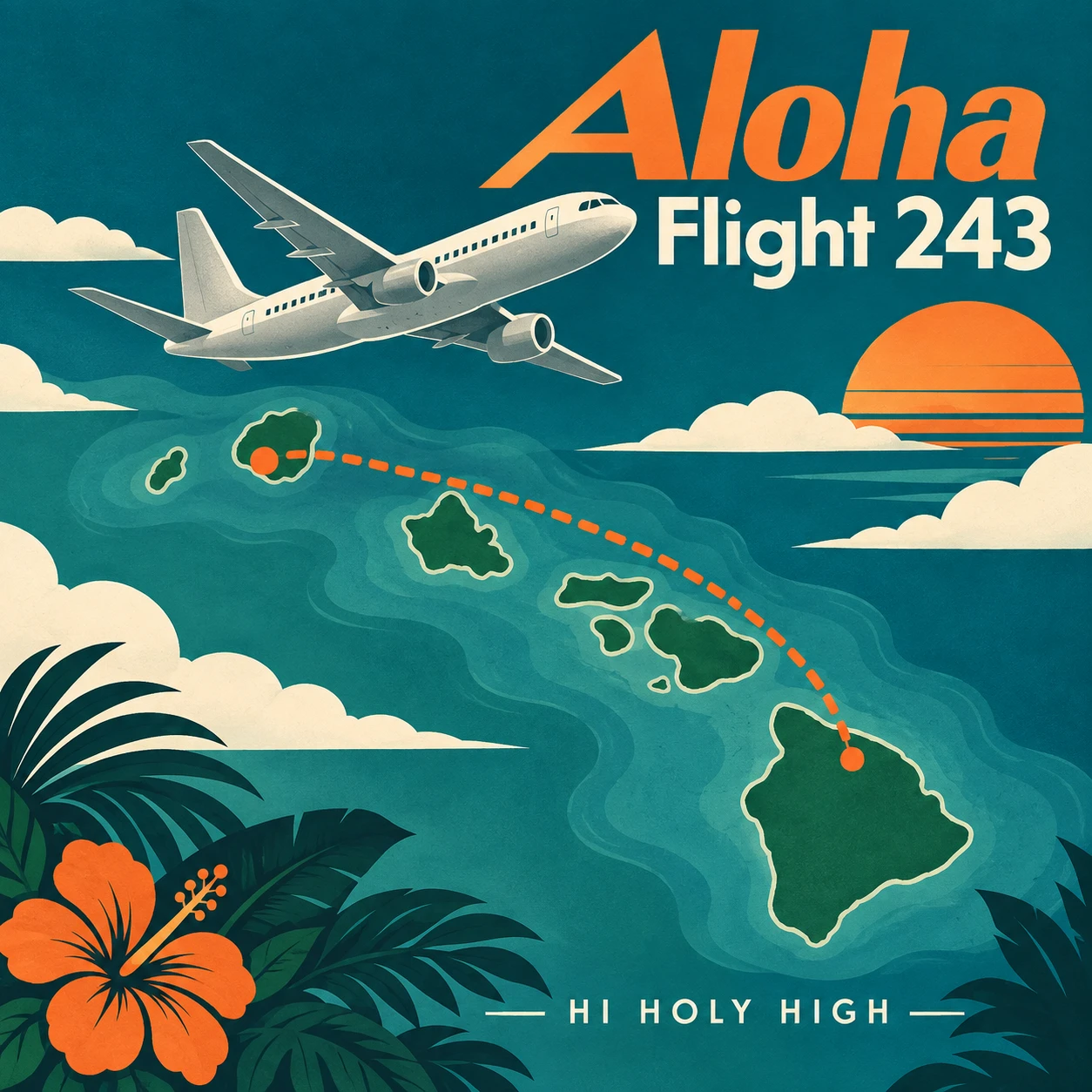 Arte provisional A-S1 · Aloha Flight 243