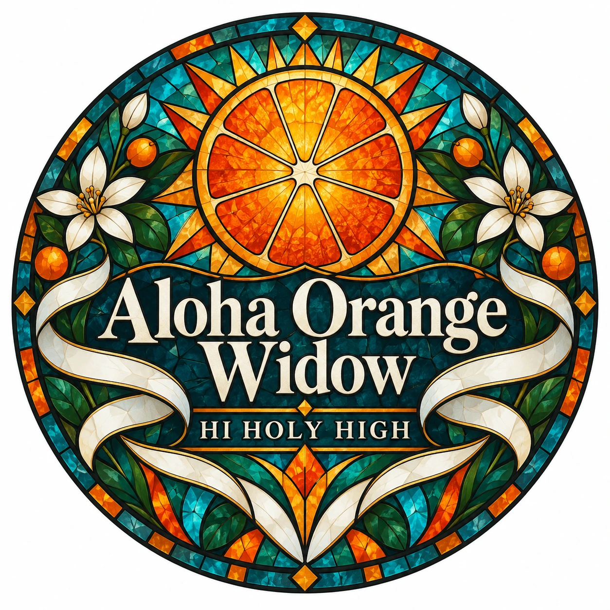 Arte provisional A-R1 · Aloha Orange Widow