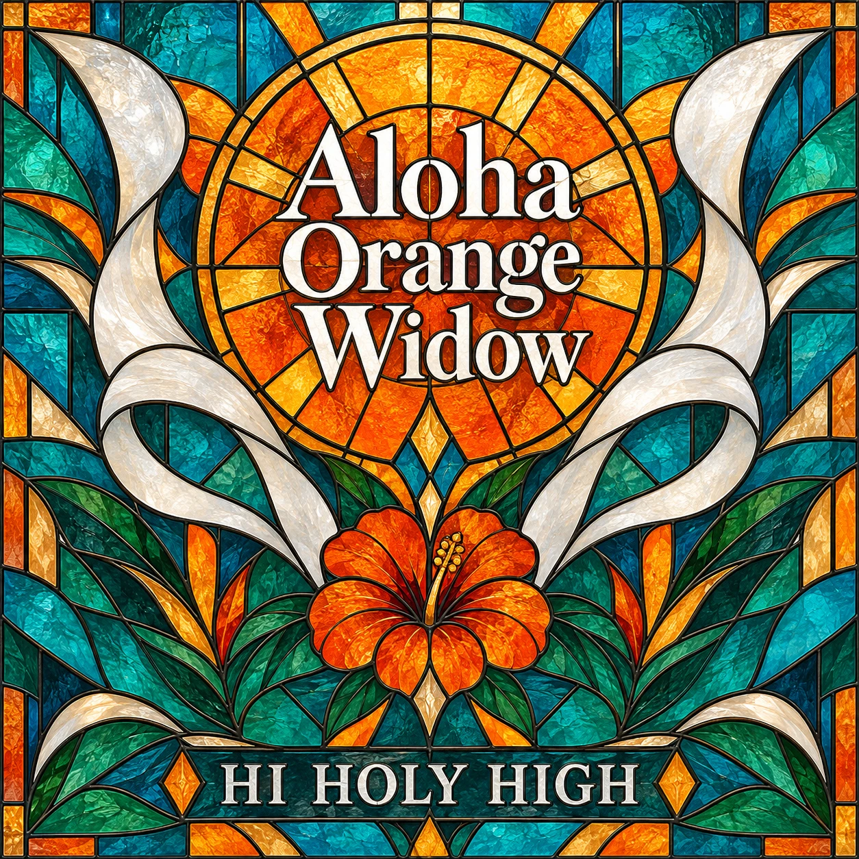 Arte provisional A-S1 · Aloha Orange Widow