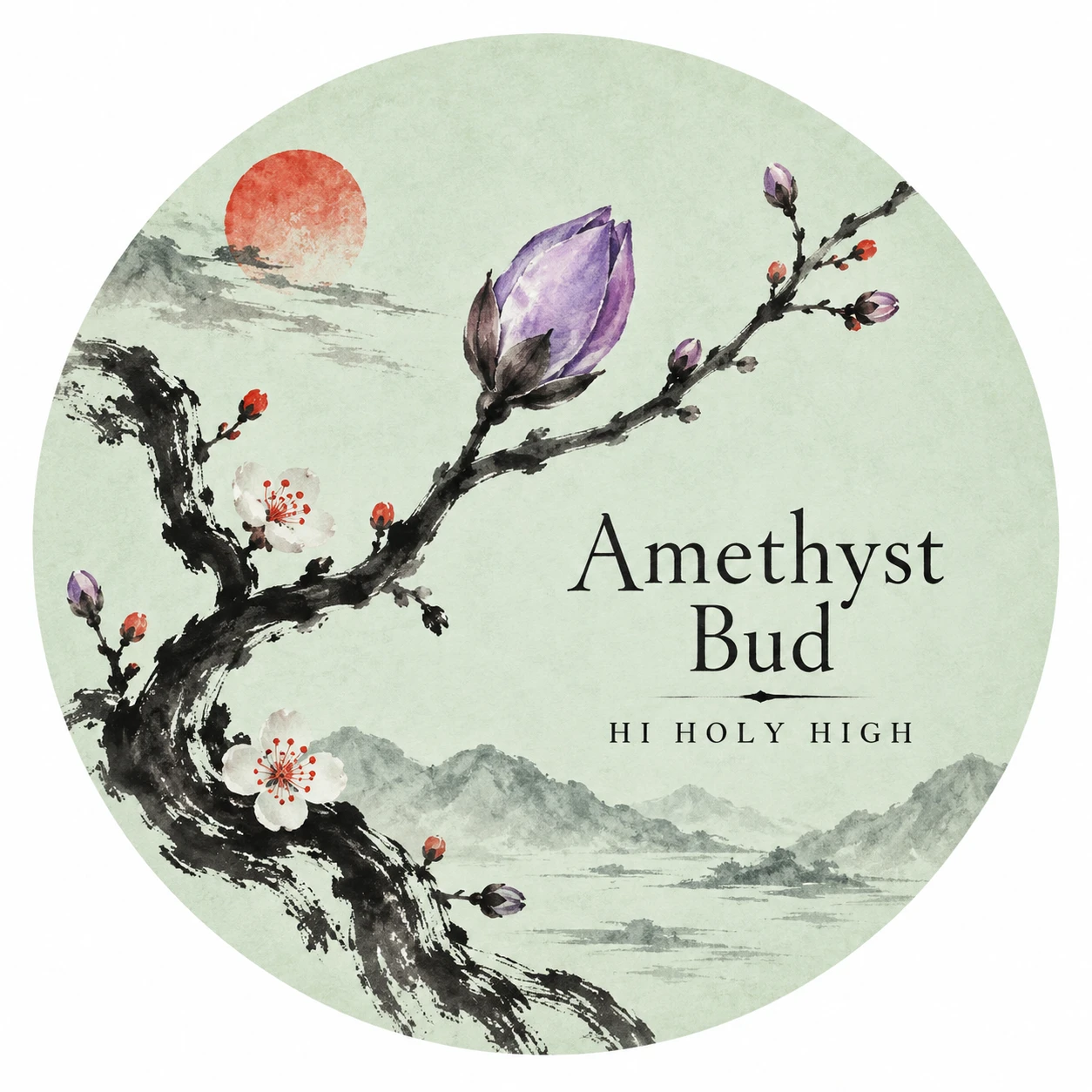 Arte provisional A-R1 · Amethyst Bud