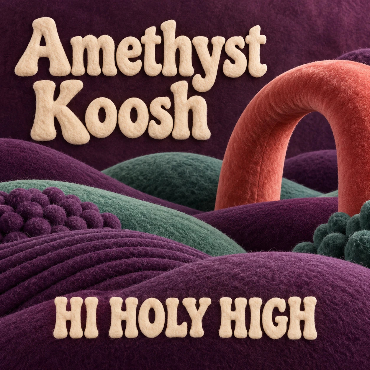 Arte provisional A-S1 · Amethyst Koosh