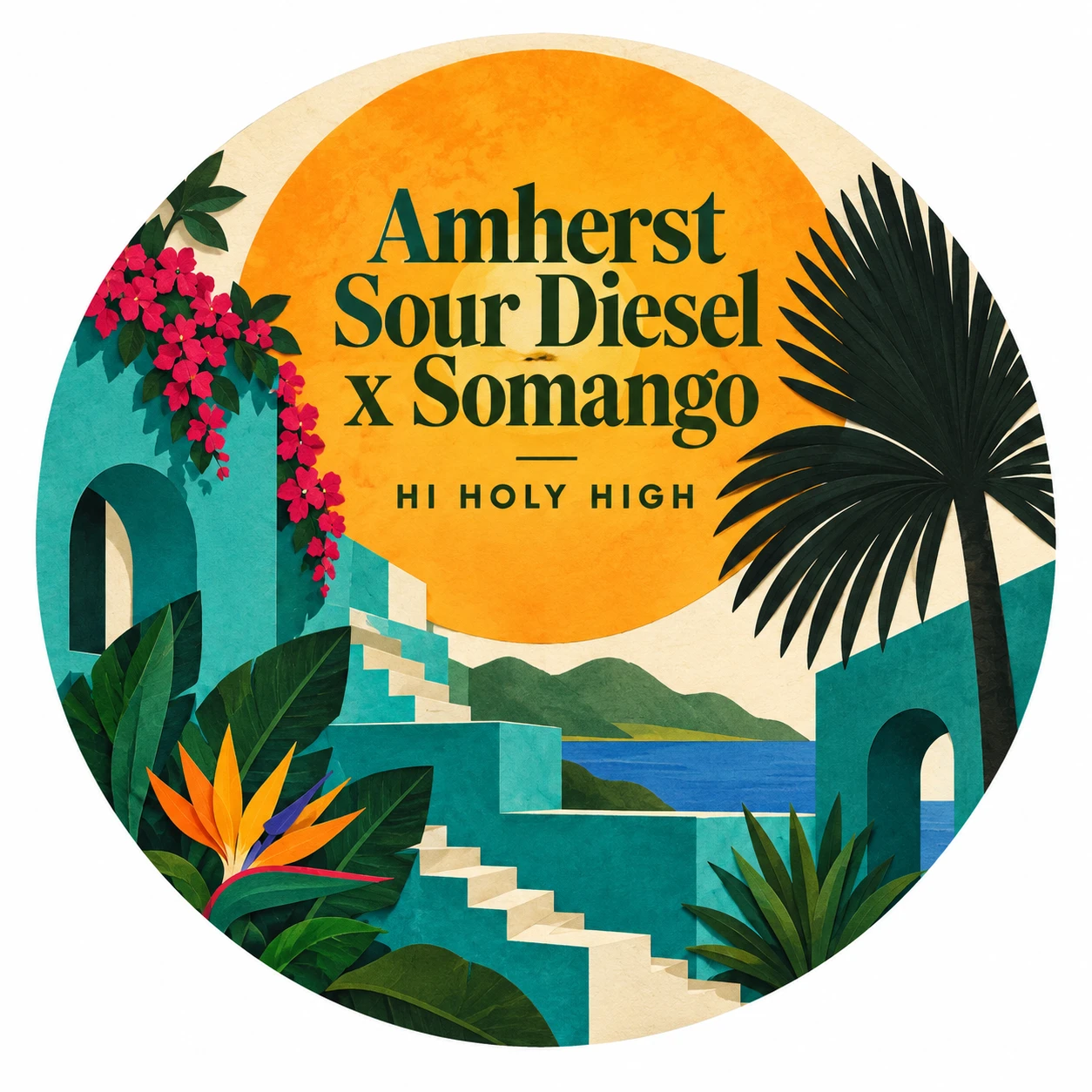 Arte provisional A-R1 · Amherst Sour Diesel x Somango