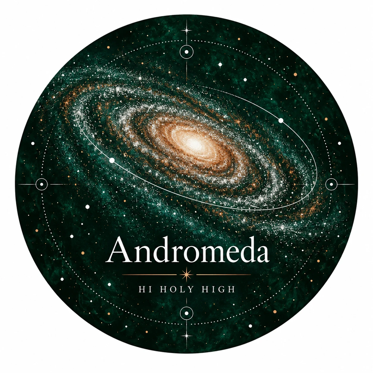 Arte provisional A-R1 · Andromeda