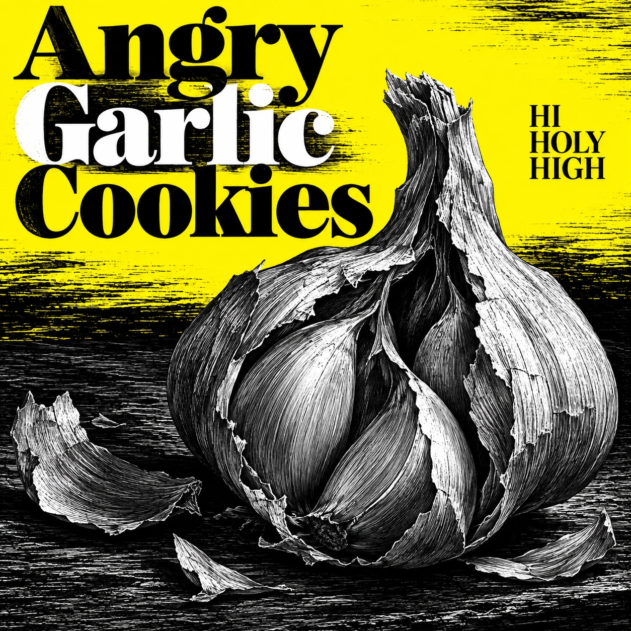Provisional artwork A-S1 · Angry Garlic Cookies