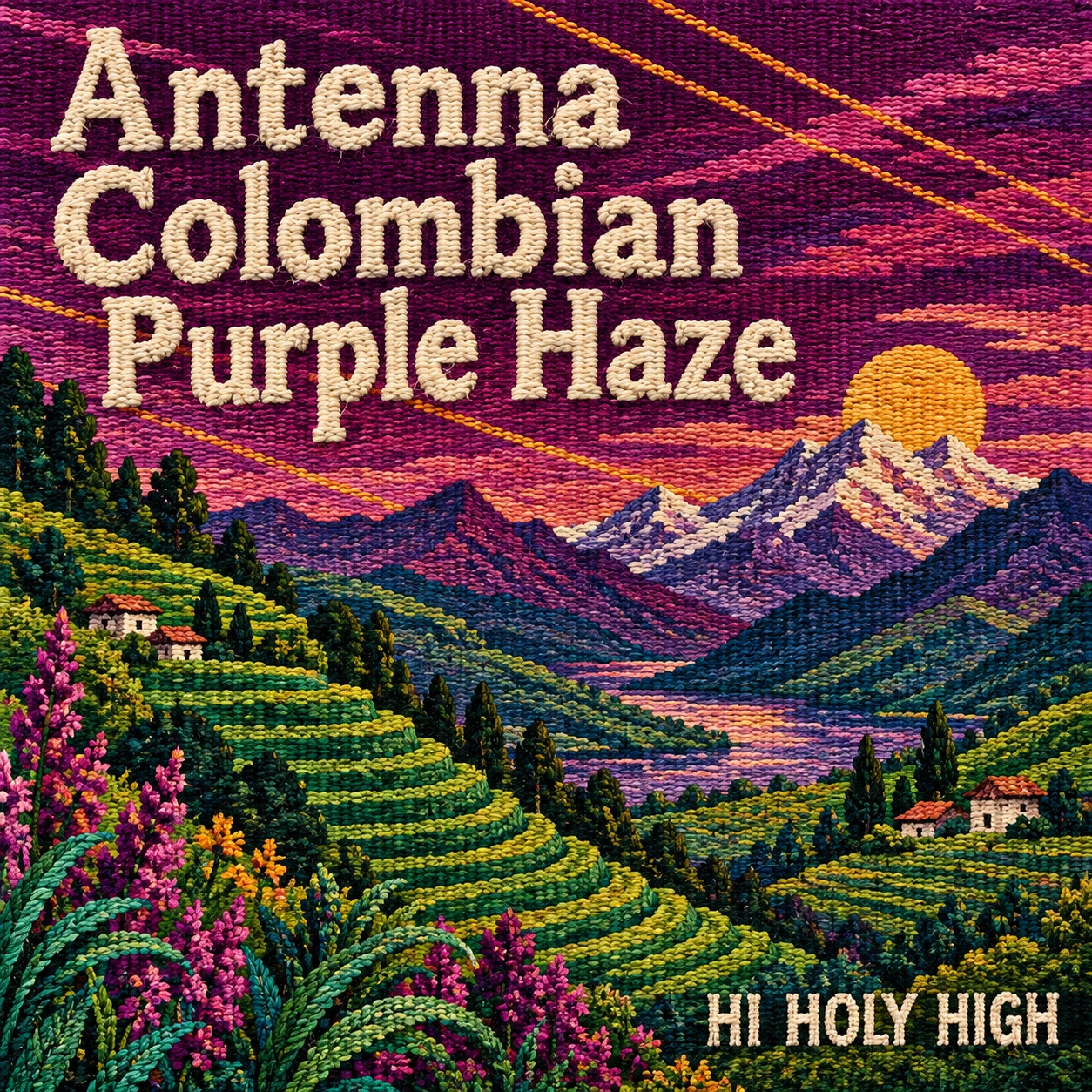 Arte provisional A-S1 · Antenna Colombian Purple Haze