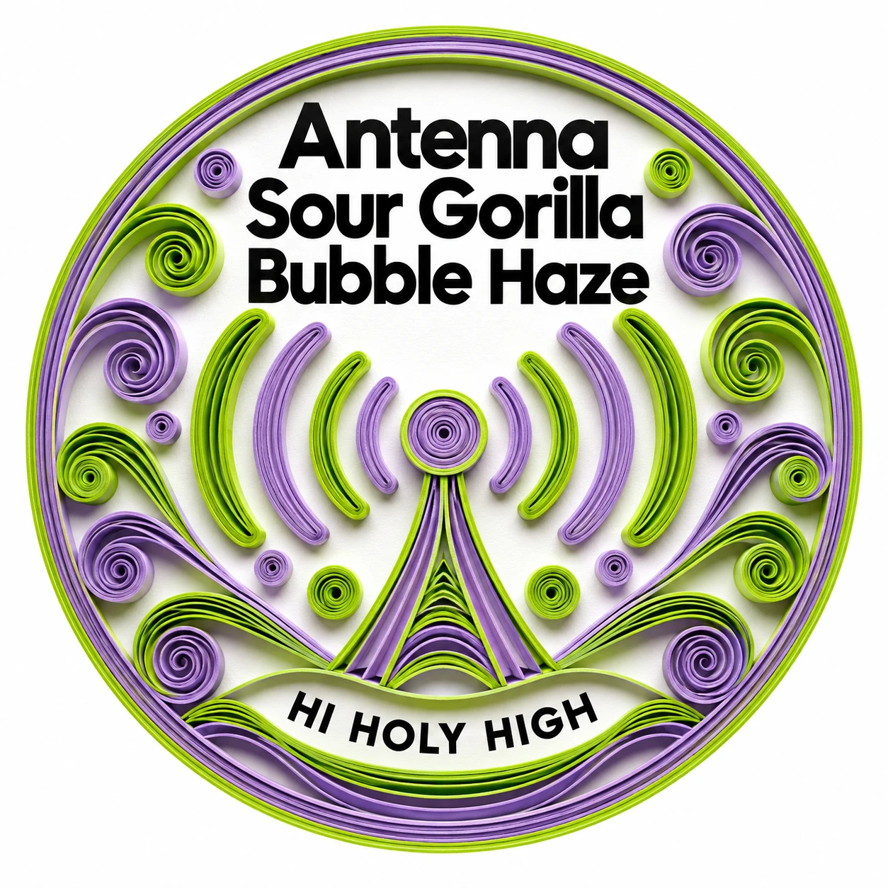 Arte provisional A-R1 · Antenna Sour Gorilla Bubble Haze