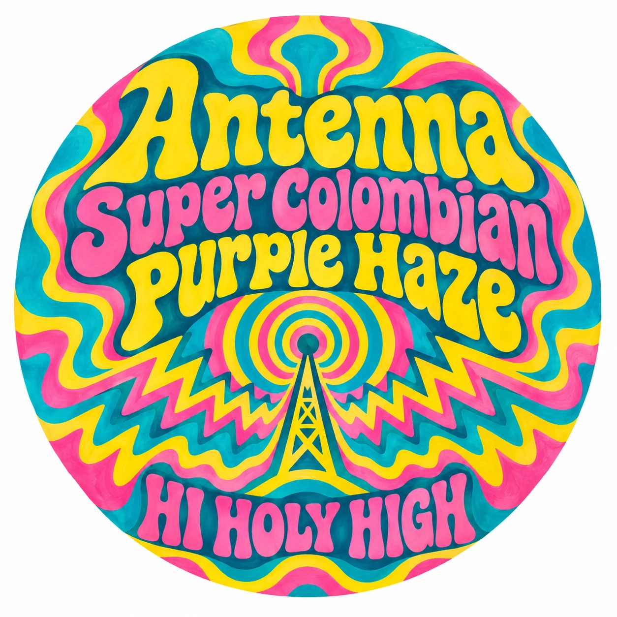 Arte provisional A-R1 · Antenna Super Colombian Purple Haze