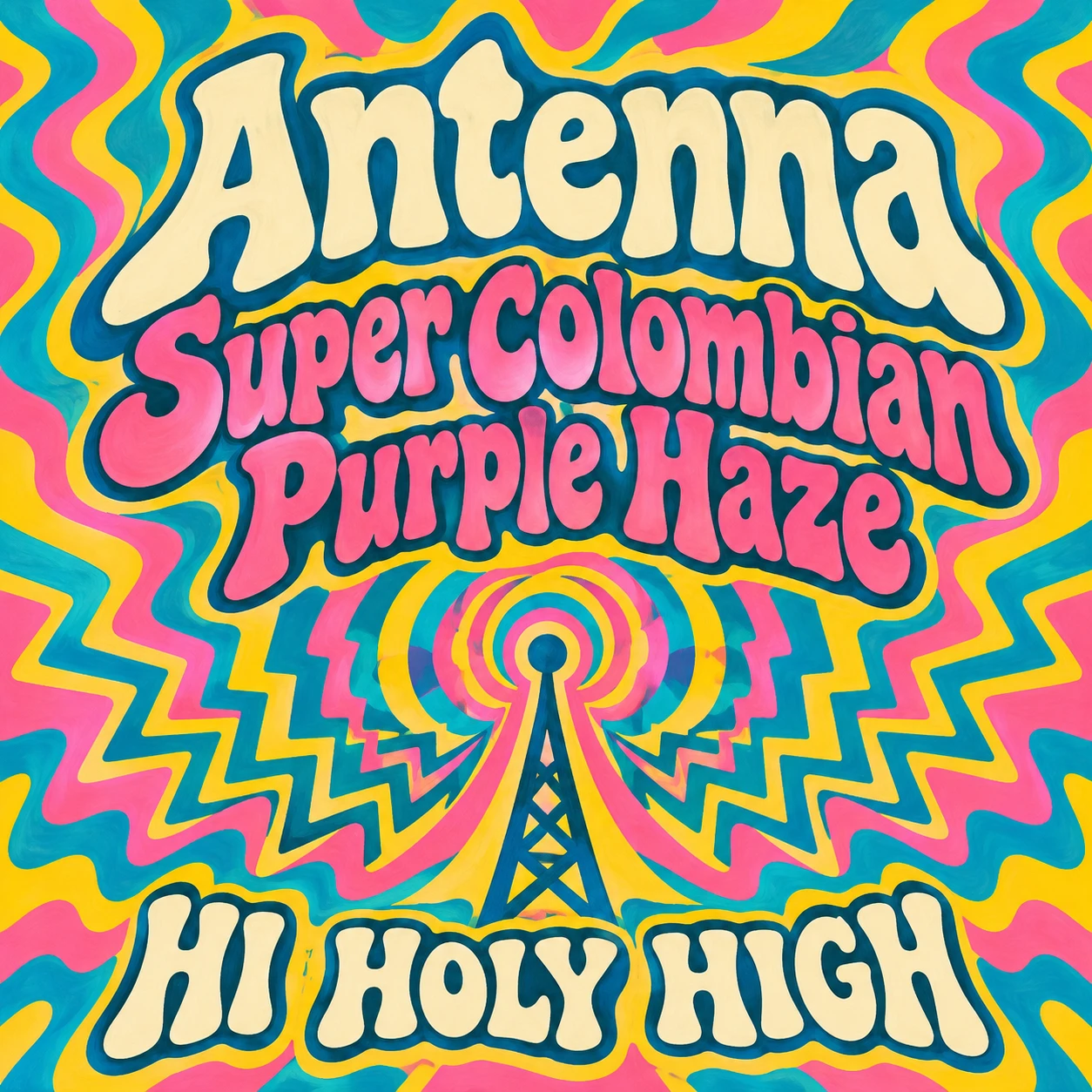 Arte provisional A-S1 · Antenna Super Colombian Purple Haze