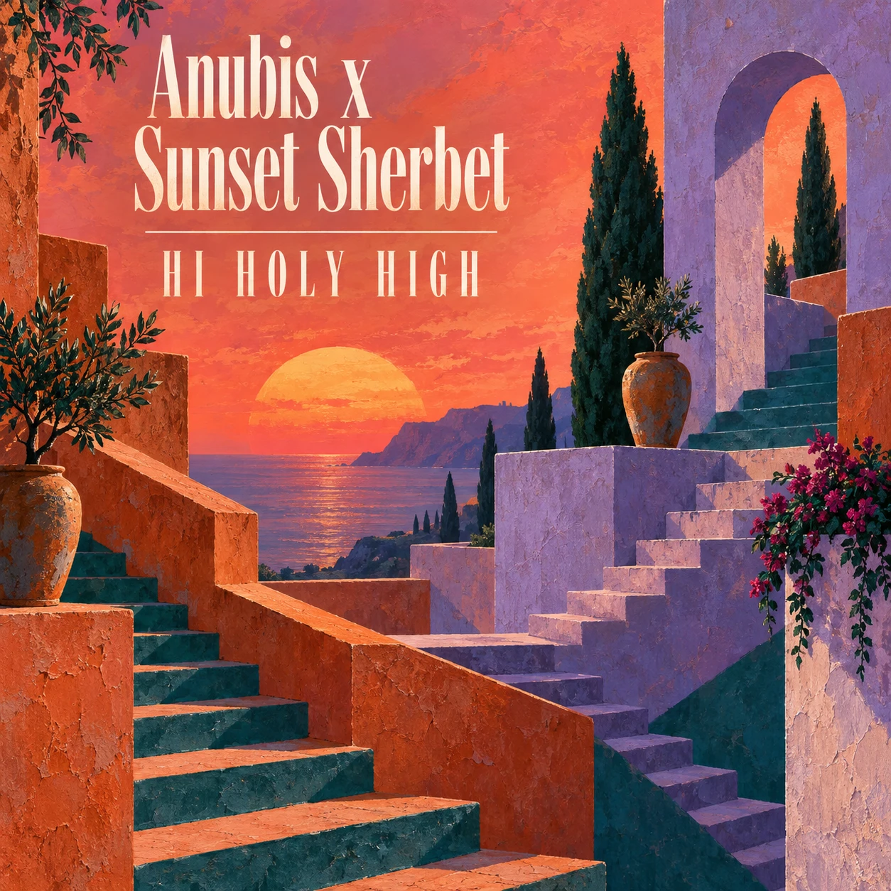 Arte provisional A-S1 · Anubis x Sunset Sherbet
