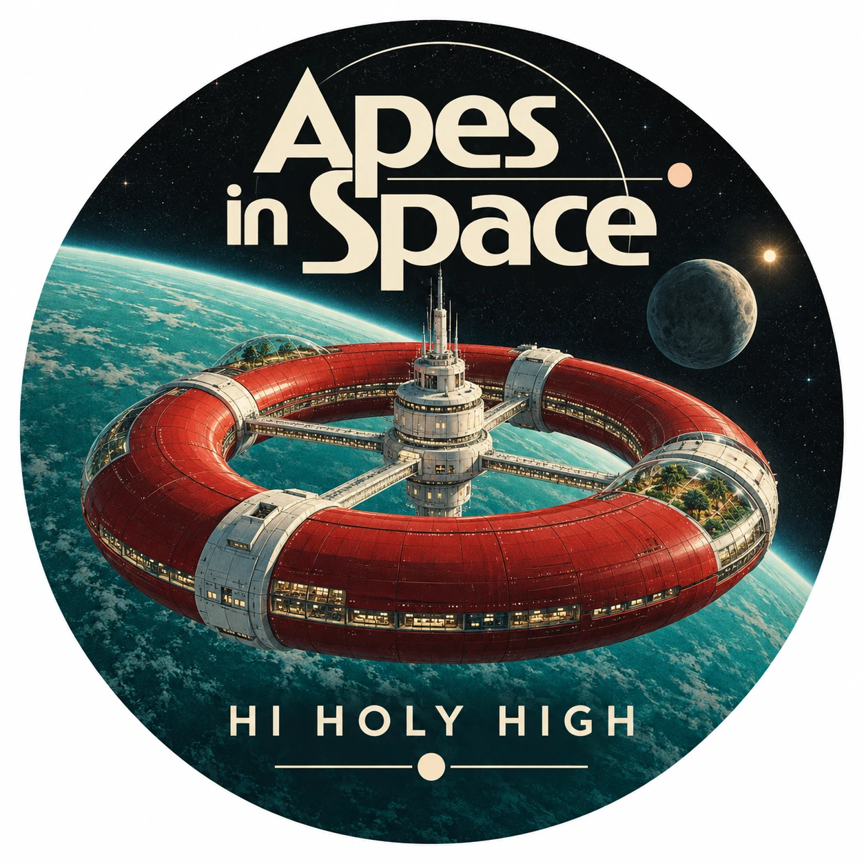 Arte provisional A-R1 · Apes in Space