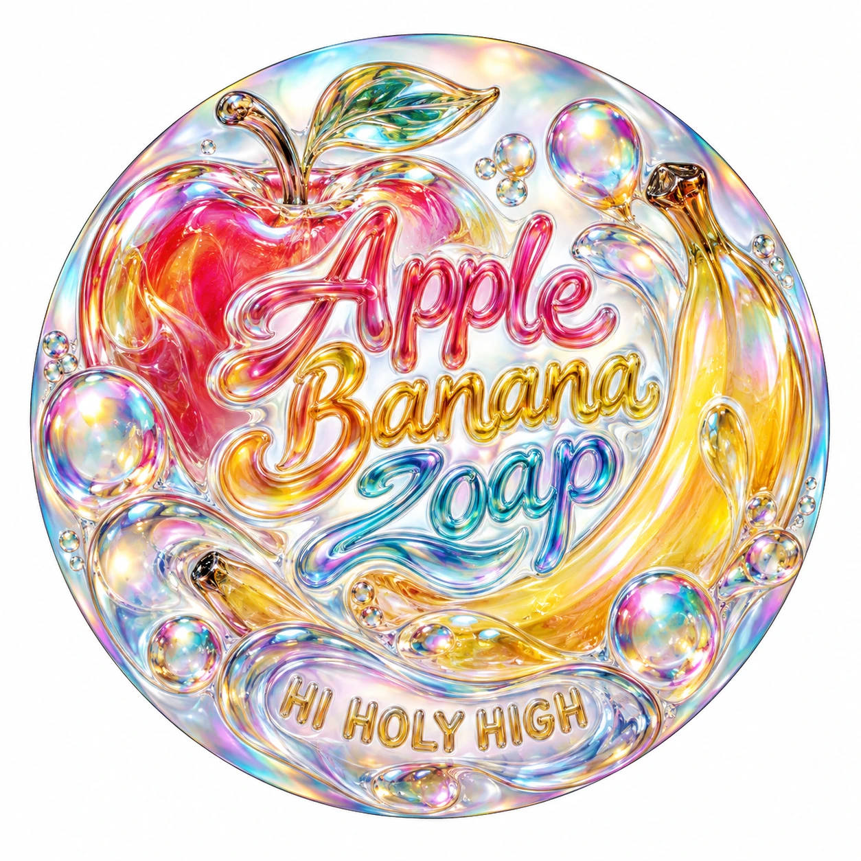 Arte provisional A-R1 · Apple Banana Zoap
