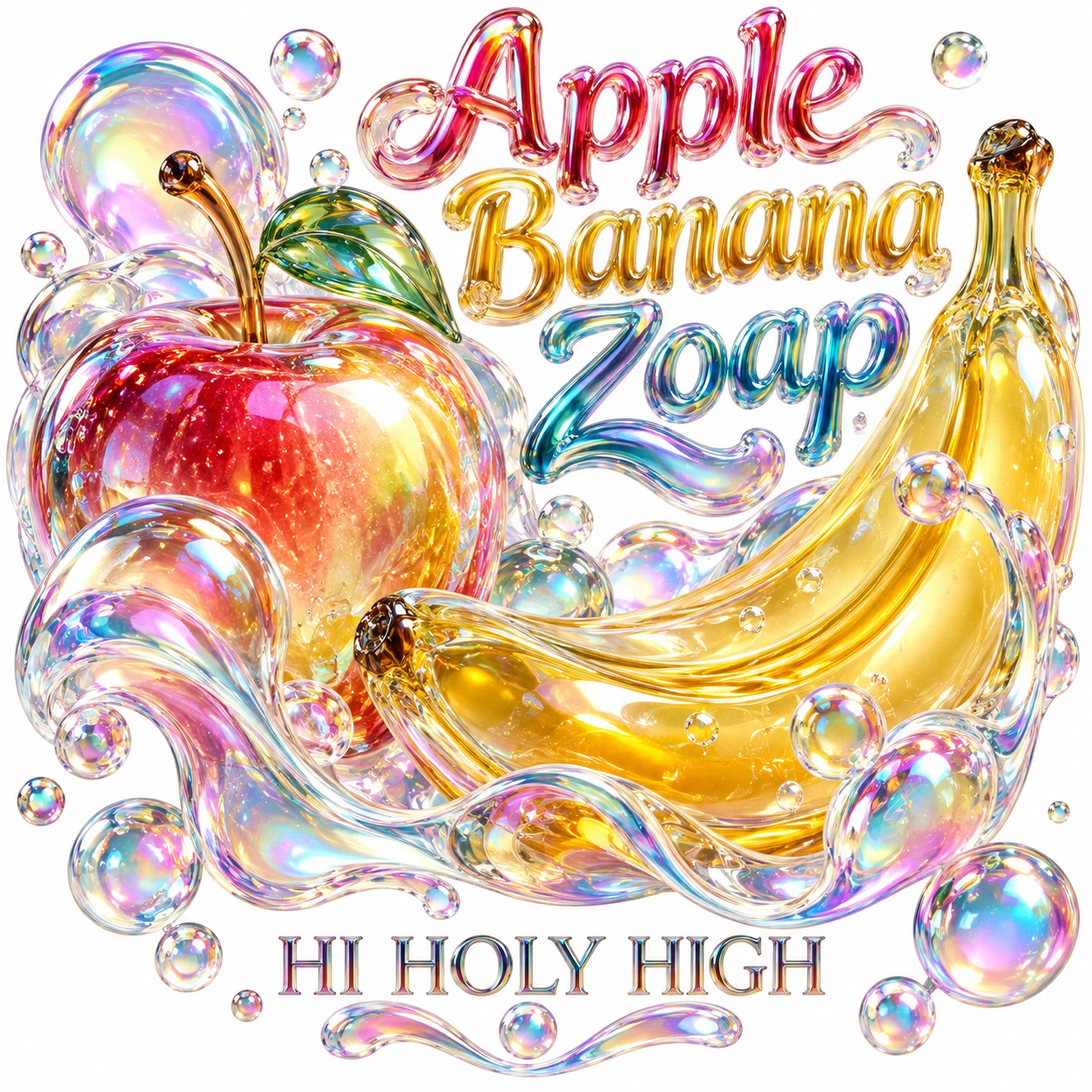 Arte provisional A-S1 · Apple Banana Zoap