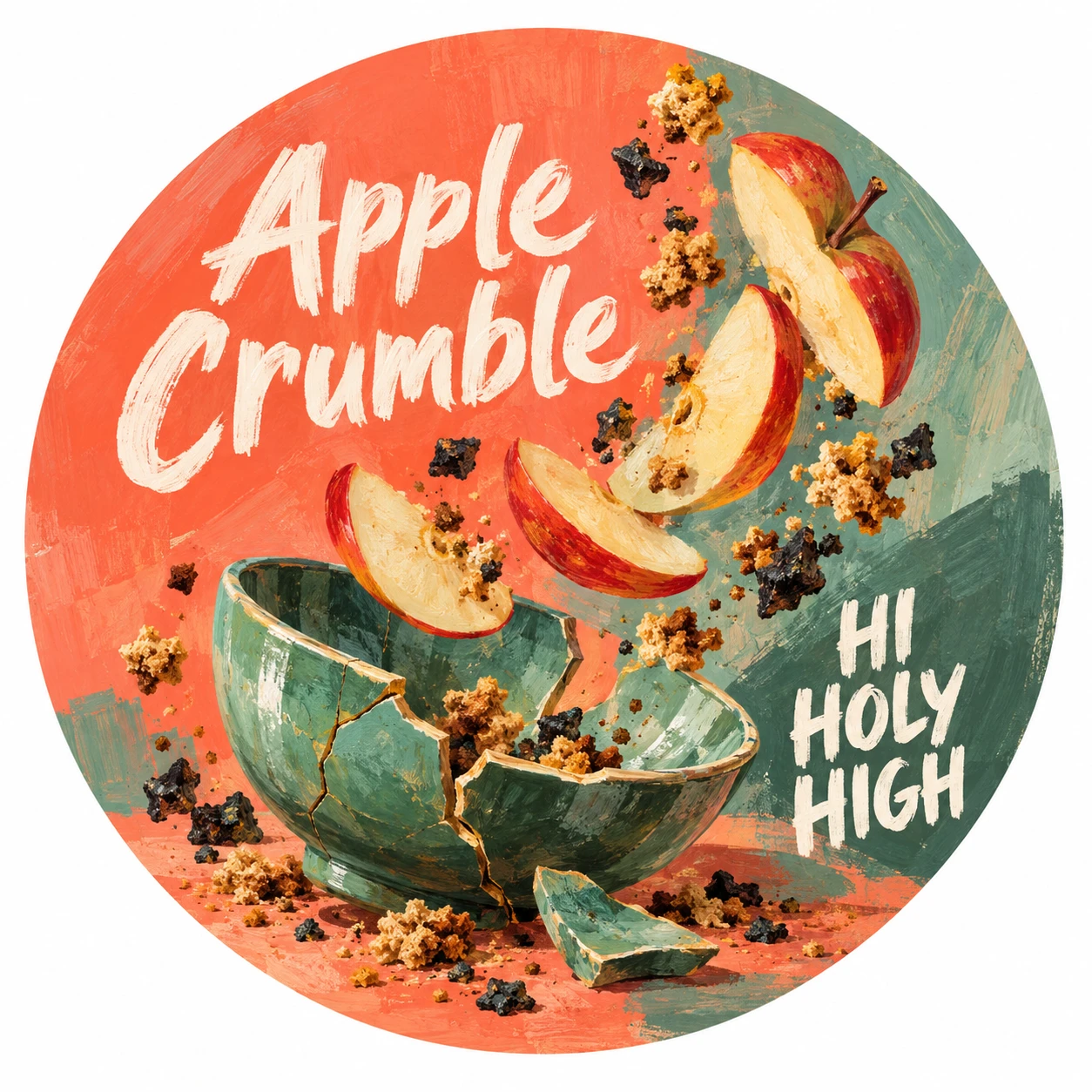 Arte provisional A-R1 · Apple Crumble