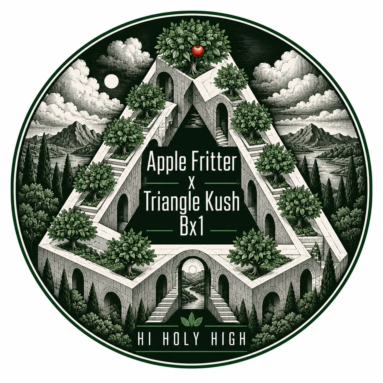 Arte provisional A-R1 · Apple Fritter x Triangle Kush Bx1