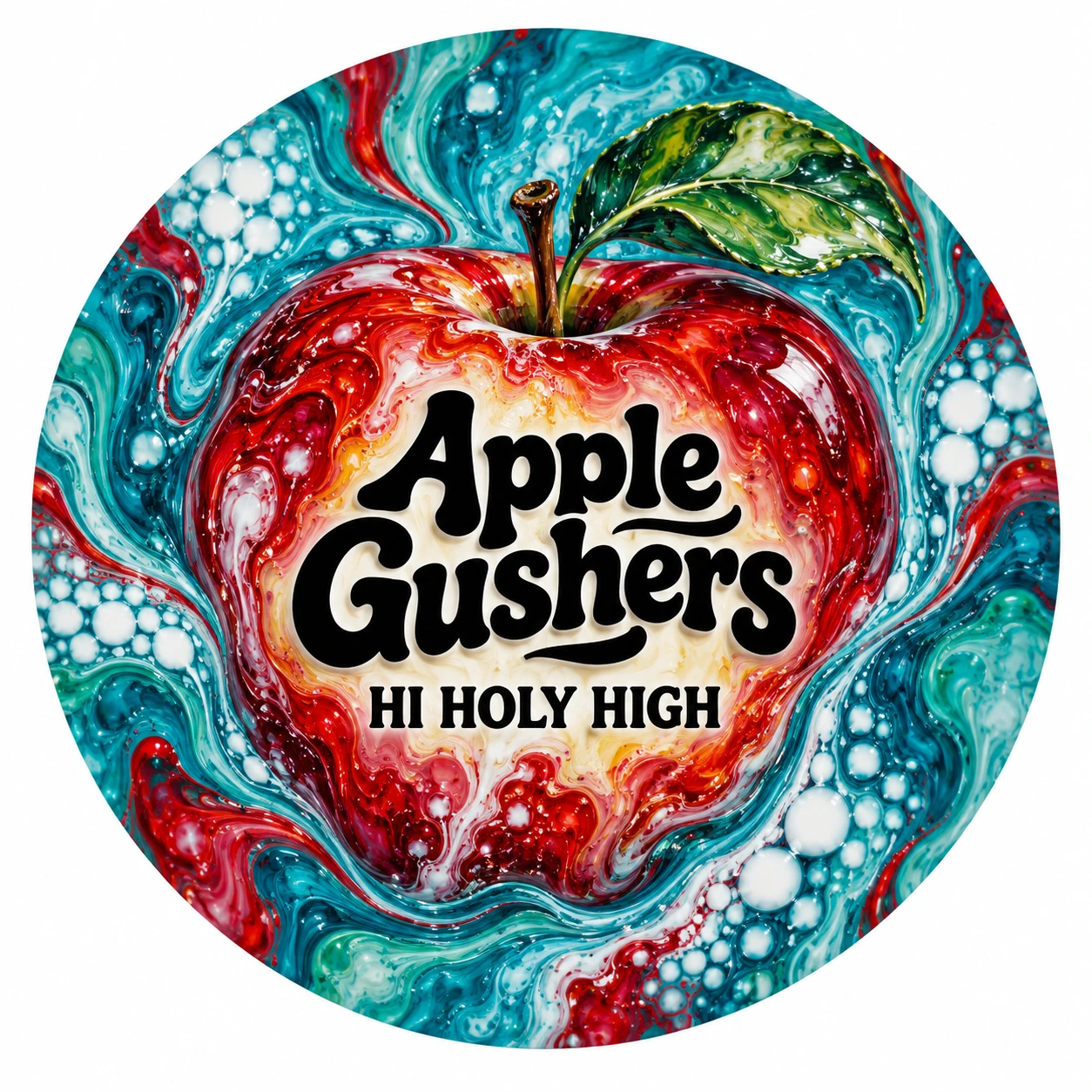 Arte provisional A-R1 · Apple Gushers