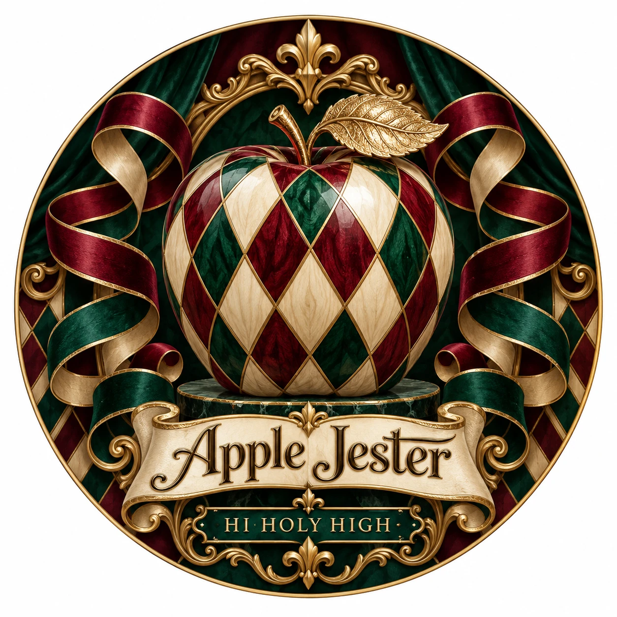 Arte provisional A-R1 · Apple Jester