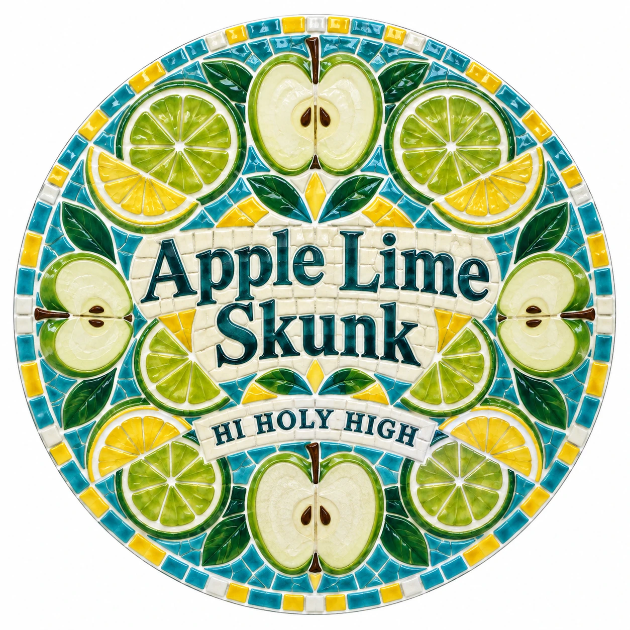 Arte provisional A-R1 · Apple Lime Skunk