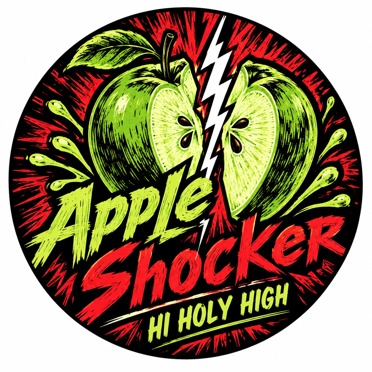 Arte provisional A-R1 · Apple Shocker