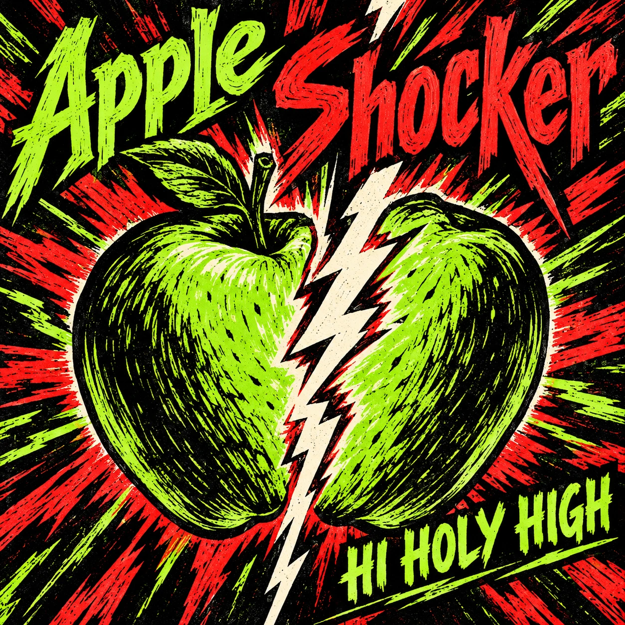 Arte provisional A-S1 · Apple Shocker