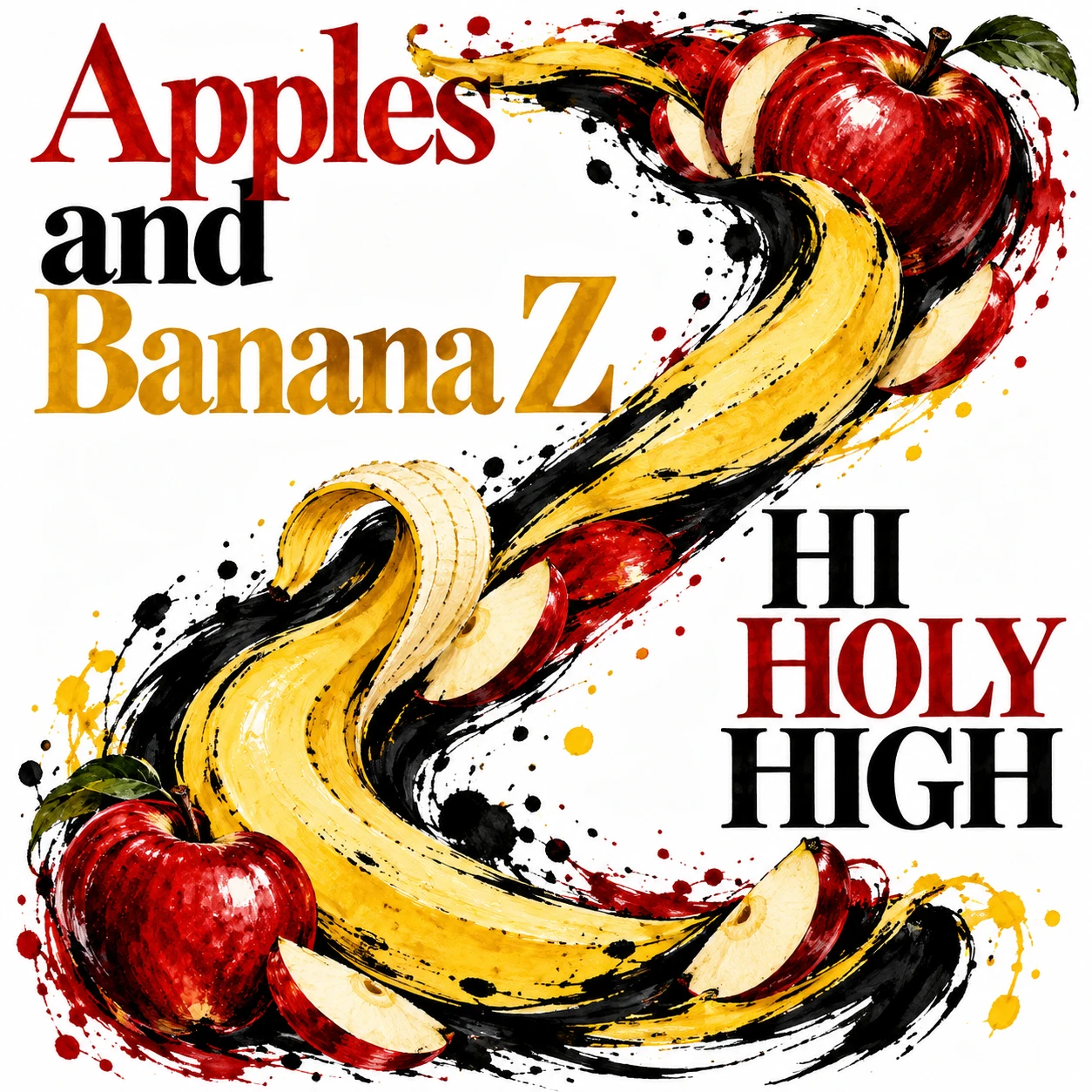 Arte provisional A-S1 · Apples and Banana Z