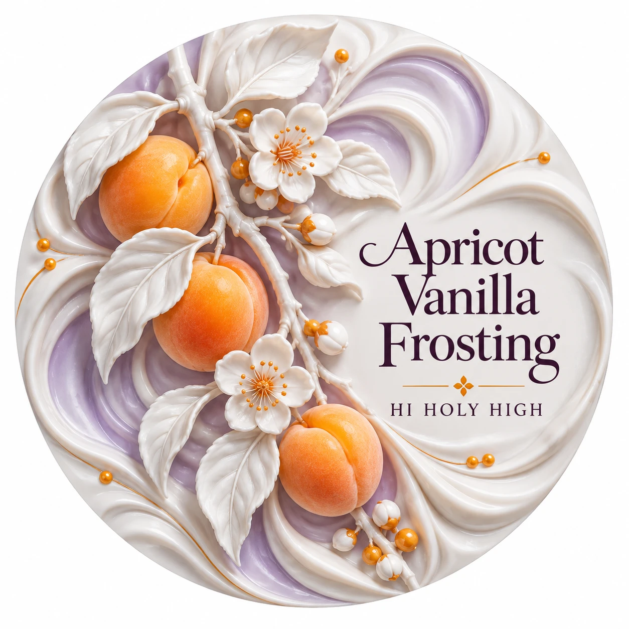 Arte provisional A-R1 · Apricot Vanilla Frosting