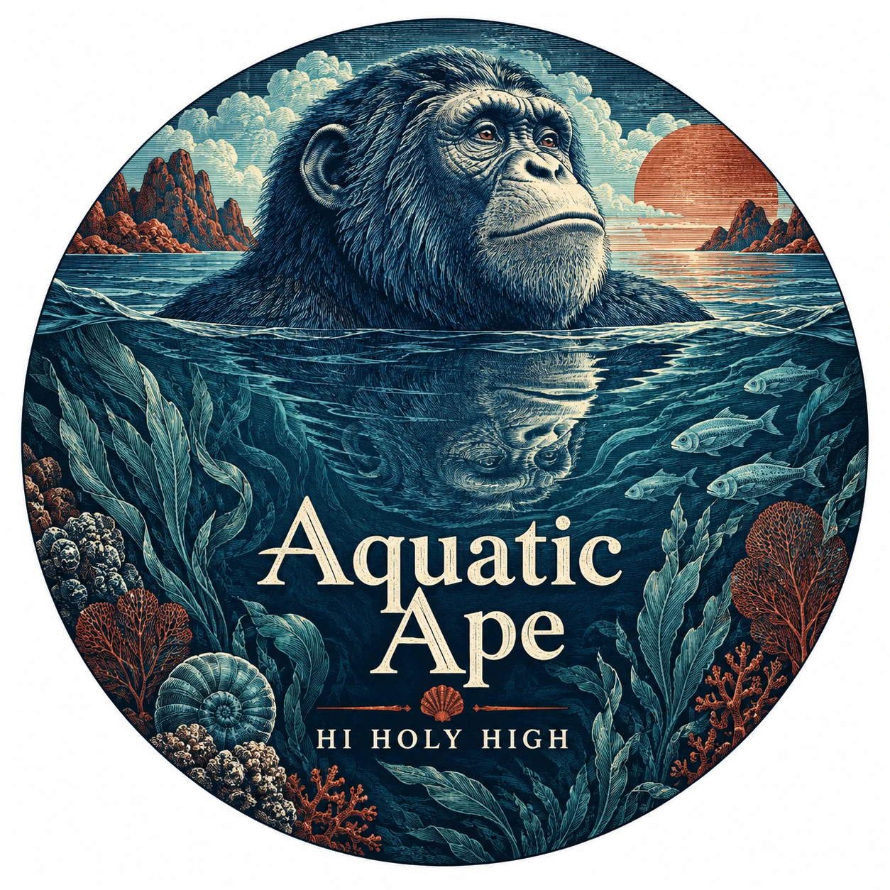 Arte provisional A-R1 · Aquatic Ape