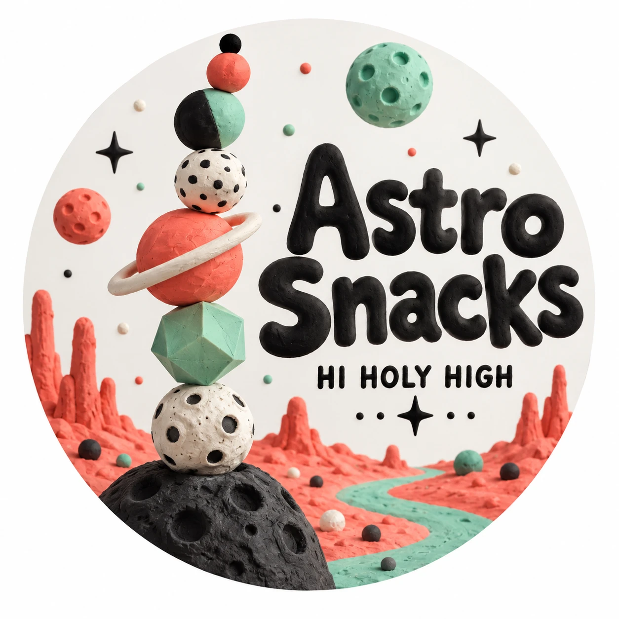 Arte provisional A-R1 · Astro Snacks