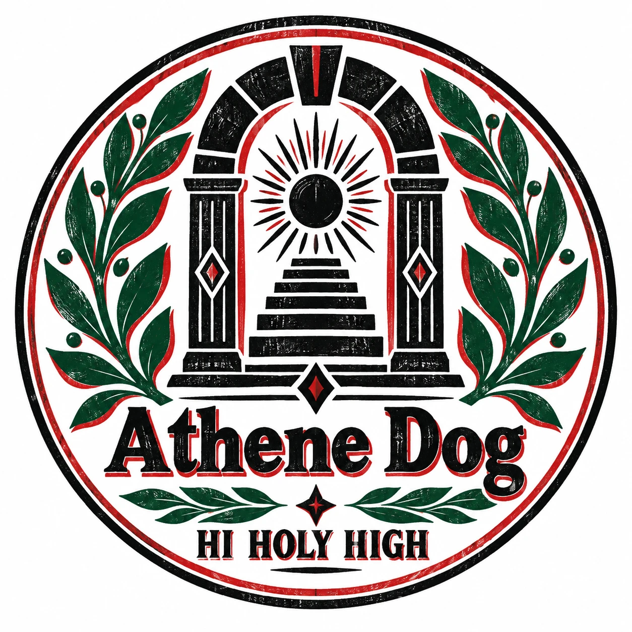 Arte provisional A-R1 · Athene Dog