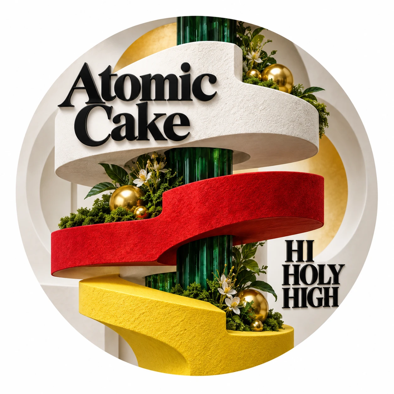 Arte provisional A-R1 · Atomic Cake
