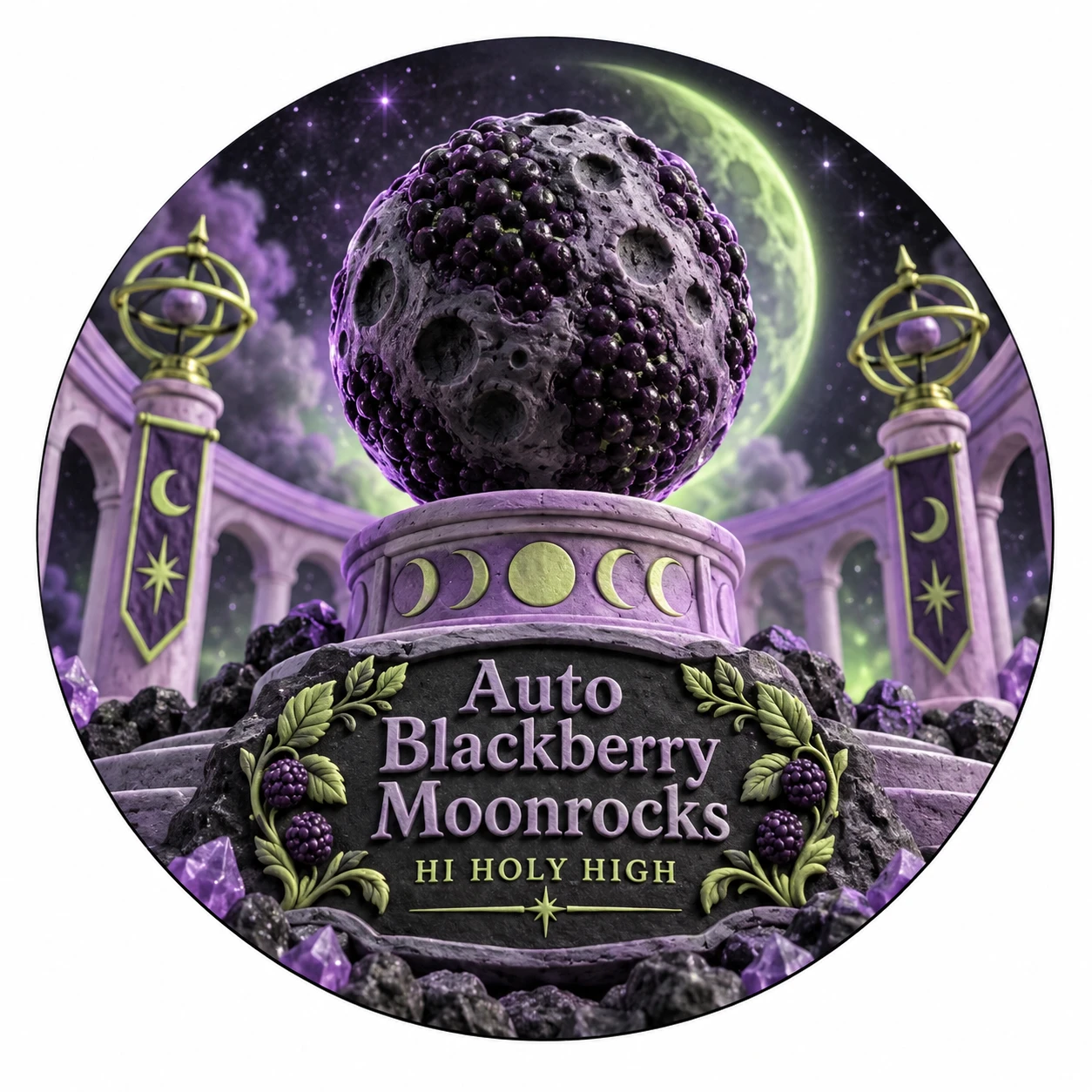 Arte provisional A-R1 · Auto Blackberry Moonrocks