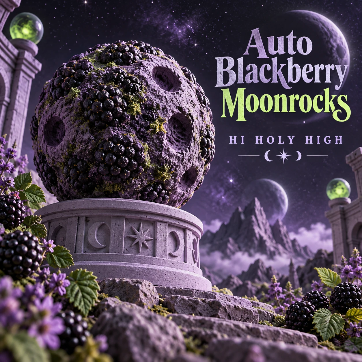 Arte provisional A-S1 · Auto Blackberry Moonrocks