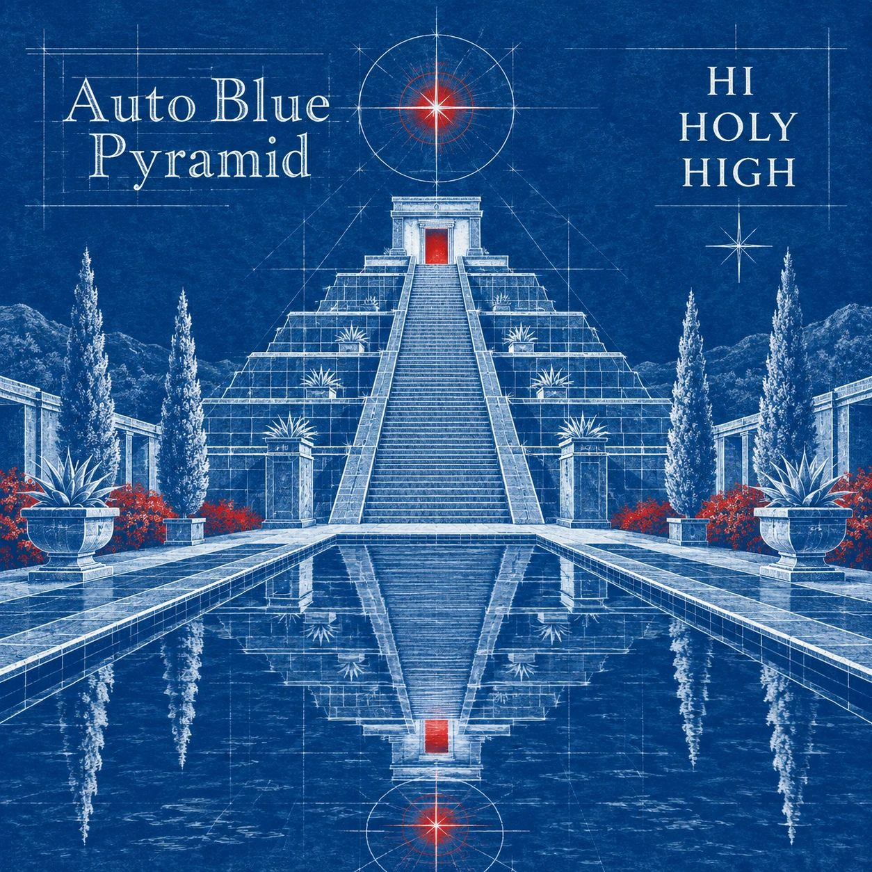 Arte provisional A-S1 · Auto Blue Pyramid