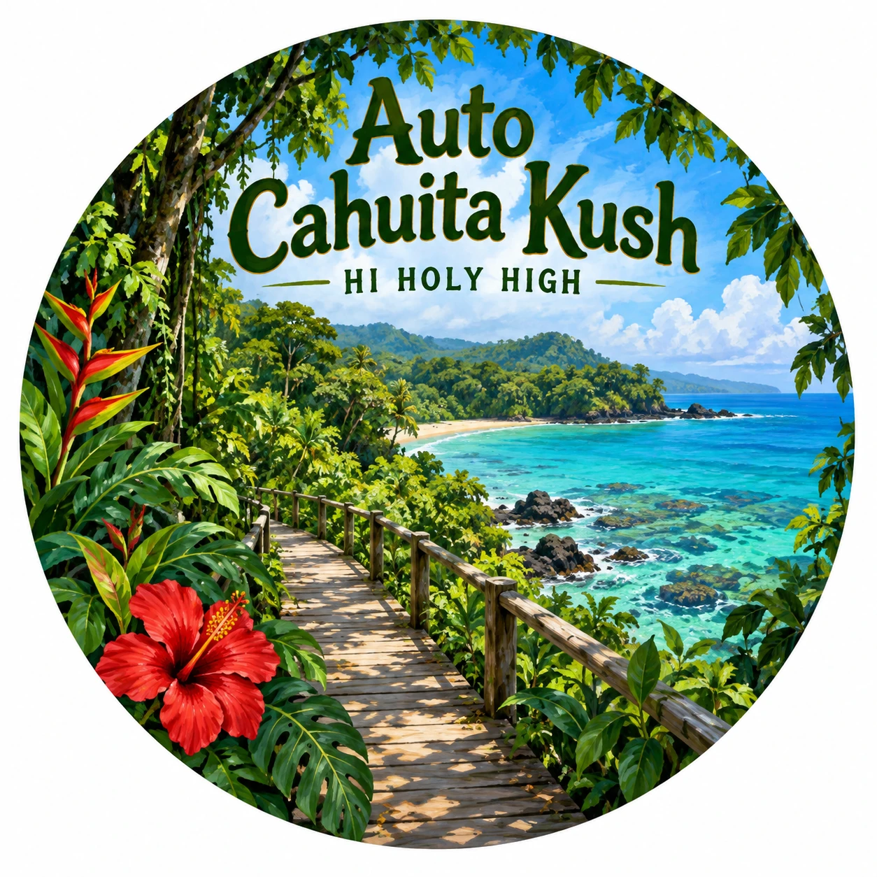 Arte provisional A-R1 · Auto Cahuita Kush
